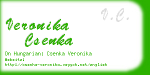 veronika csenka business card